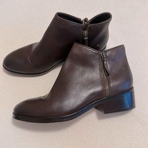 Cole Haan Dark Brown Leather Booties